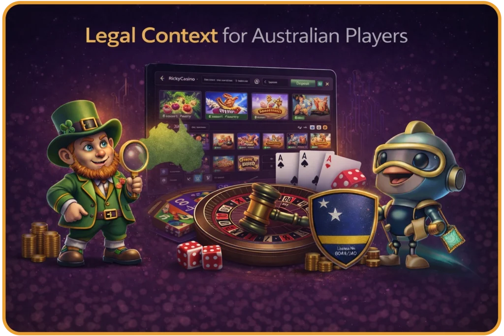 Ricky Casino legal status in Australia — offshore platform under Interactive Gambling Act 2001 information