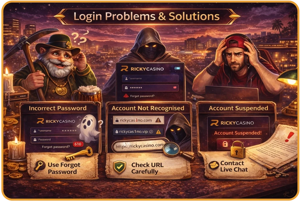 Ricky Casino login troubleshooting — common account access issues and solutions for Australian players